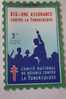 1962/63>TIMBRE ANTITUBERCULEUX BLOC VIGNETTE GRAND FORMAT 12 X 8 CM>érinnophilie: CONTRE LA TUBERCULOSE>BCG 1 ASSURANCE - Antituberculeux