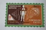 1964/65>TIMBRE ANTITUBERCULEUX BLOC VIGNETTE GRAND FORMAT 12 X 8 CM>érinnophilie: CONTRE LA TUBERCULOSE>DEPISTEE CONT EV - Tuberkulose-Serien