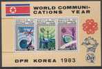 Korea North 1983 B153 - Mi 2403 /5 ** Satellite To Earth - Television Camera - Telephone - World Communications Year - Telecom