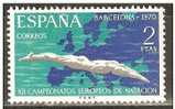 ESPAÑA 1970 - CAMPEONATO EUROPEO DE NATACION SALTOS Y WATERPOLO - EDIFIL Nº 1989 - YVERT 1644 - Wasserball