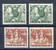 Sweden 1938 Sc 273-4  FA 261-2 MH Perf. On 4 Sides - Ungebraucht
