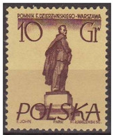 Polonia 1955 Scott 669 Sello ** Monumentos De Varsovia Feliks E. Dzerzhinski Michel 908 Yvert 803 Polska Stamps Timbre - Ungebraucht