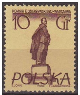 Polonia 1955 Scott 669 Sello ** Monumentos De Varsovia Feliks E. Dzerzhinski Michel 908 Yvert 803 Polska Stamps Timbre - Unused Stamps
