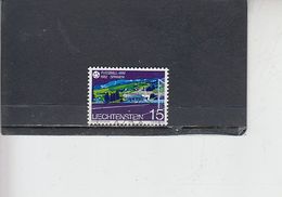 LIECHTENSTEIN  1982 - Unificato  740° -  Sport - Calcio  - Campionati Spagna - Used Stamps