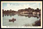 CPA  ANCIENNE- FRANCE- VILLENEUVE-LA-GUYARD (89)- LES BORDS DE L'YONNE A PORT-RENARD- PECHEURS EN BARQUE- LAVOIRS - Villeneuve-la-Guyard