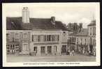 CPA  ANCIENNE- FRANCE- ST-SAUVEUR-EN-PUISAYE (89)- LA PLACE EN GROS PLAN- RUE SAINT-CLAUDE- BELLE ANIMATION- VITRINES - Saint Sauveur En Puisaye