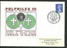 EXHIBITION , POLPHILEX 72  SCOUTING  IN  WORLD'S   PHILATELY  LONDON 1972 - Government In Exile In London