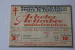 1932 > CARNET DE 20 VIGNETTES :COMITE NATIONAL CONTRE LA TUBERCULOSE>ANTITUBERCULE UX>ERRINOPHILIE  COMPLET >Publicité - Blocks & Sheetlets & Booklets