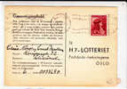 NORGE - 1946 - SEUL Sur CARTE POSTALE De LOTTERIE De ALESUND Pour OSLO - Covers & Documents