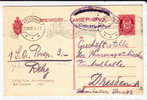 NORGE - 1912 - CARTE POSTALE ENTIER De KRISTIANA Pour  DRESDEN (GERMANY) - EXPOSITION DU CENTENAIRE - Interi Postali