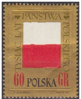 Polonia 1966 Scott 1424 Sello ** Bandera Polaca 1000 Aniv.Michel 1690 Yvert 1540 Polska Stamps Timbre Pologne Briefmarke - Ungebraucht