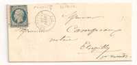 Lettre - SEINE Et MARNE - DAMMARTIN PC.1071/N°10 - 1854 - B - 1852 Louis-Napoleon