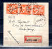 Lion Héraldique Sur Lettre Recommandée 24-11-1947 Koekelberg, 3 X N° 682A, Cote 17,50 € - Storia Postale