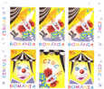 Cirque,Circus,Circ, 2011  Full Set In Pair +labels In Triptik,MNH - Romania. - Unused Stamps