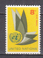 H0374 - UNO ONU NEW YORK AERIENNE N°9 ** - Luftpost