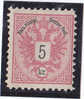 1883 5 KREUZER NR: 2 E LZ. 10,5 ** - Ongebruikt