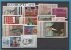 1971-YU   JUGOSLAVIJA JUGOSLAWIEN JUGOSLAVIA YEAR COMPLETE NEVER HINGED - Full Years