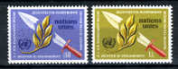 1973 - U.N. OFFICES IN GENEVA - ONU UFFICIO DI GINEVRA - Catg. Mi 30/31 - MINT - MNH (PGS01062011) - Unused Stamps