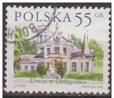 Polonia 1998 Scott 3386 Sello º Ciudades Polacas Mansion Oblegorku Michel 3695 Yvert 3478 Polska Stamps Timbre Pologne - Gebraucht