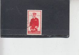 NORVEGIA  1952 - Yvert  342° -  Haakon VII - Usati
