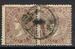 Pareja 50 Milesimas 1868  Isabel II, Edifil Num  98 º - Used Stamps