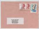 France Cover Sent To Denmark Montmorency 26-12-1991 - Covers & Documents