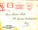 WESSANEN´S KONINKLUKE FABRIEKEN N. V. WORMERVEER 1931 Meter Mark Cover From Olanda Sent To Romania - Maschinenstempel (EMA)