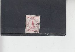 NORVEGIA  1960 - Yvert   398° - Società Scienza - Used Stamps