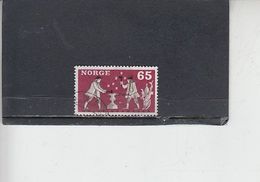 NORVEGIA  1968 - Yvert   518° - Artigianato - Used Stamps