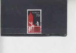 NORVEGIA  1971- Yvert   583° - Diocesi Oslo - Used Stamps