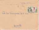 MARCOPHILIE - LAMBARENE  - GABON - 1956 - COLONIES - A.E.F - N°230 - AVION - LETTRE - Other & Unclassified