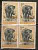 India 1963 Wild Life  Elephant  Animal Sc 364 Blk4 MNH Inde Indien - Elefanten