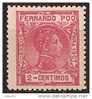 FPOO153-LA1013TAN.Guinea Guinee..FERNANDO POO.ALFONSO XIII DEL AÑO1907  (Ed 153*) Con Leve Charnela.LUJO. - Nuevos