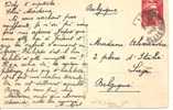 N° 813   VICHY      Vers    BELGIQUE  (varité :couleur Rouge Surchargée)  Le 08 SEPTEMBRE 1943 - Cartas & Documentos