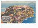 Carte Maximum MONACO  N° Yvert  59 (LE ROCHER) Obl 15.4.43 - Cartoline Maximum