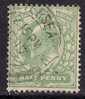 GB 1902 -11 KEV11 1/2d GREEN USED STAMP WMK49 (413) - Oblitérés