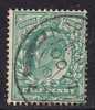 GB 1902 -11 KEV11 1/2d BLUEY - GREEN USED  WMK49 (A390) - Gebruikt