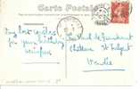 N°135 TYPE I SEMEUSE MAIGRE CAD DAGUIN JUMELE   TOURS         Vers   ST FULGENT   Le    21 FEVRIER 1908 - Storia Postale