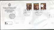 San Marino 1990 Busta FDC I Grandi Dello Spettacolo Lawrence Olivier  Viaggiata  Timbri Al Verso - Oblitérés