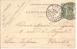 N°   CARTE LETTRE CAD DAGUIN JUMELE  PARIS Vers NANTES Le 03 DECEMBRE 1904 - Kaartbrieven