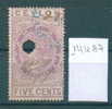 14K87 //  Ceylon - Great Britain (Colonies)  (Victoria) STAMP DUTY - FIVE CENTS -  Revenue Fiscaux Steuermarken Fiscali - Ceylan (...-1947)