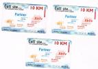 BOSNIA SERBA - SERBIAN BOSNIA  - TELEKOM SRPSKE (GSM RECHARGE) - PARTNER LOT OF 3 WITH DIFFERENT EXP. - USED - RIF.3062 - Other - Europe