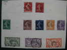 Timbres France  : Semeuses 1906  & - Used Stamps