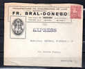 Léopold III Sur Devant De Lettre Bral-Donego En Exprès, N° 531 - Covers & Documents