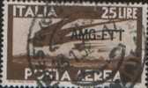 Italia-Emissione Trieste Zona A 1947 Posta Aerea Valore Da  25L Usato - Afgestempeld