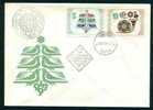 FDC 2798 Bulgaria 1978 /41 Christmas New Year DOVE/ TREE MADE OF BIRDS SNOWFLAKE POST HORN /  Neujahr 1979 - FDC
