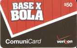 TARJETA DE REP. DOMINICANA DE 50$ BASE X BOLA DE VERIZON - Dominicana