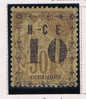 Nouvelle Caledonie 1892, Yv 12 /Maury 13  Type C ,points  Apres N Et C Absent , * ,Neuf Avec ( Ou Trace De) Charniere - Nuovi