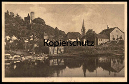 ALTE POSTKARTE GEMÜNDEN AM MAIN SAALE MIT SCHERENBURG Ansichtskarte AK Cpa Postcard - Gemünden