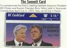 CANADA $10 PEACE SUMMIT CLINTON - YELSIN BC CASHCARD L & G MINT IN FOLDER READ DESCRIPTION !! - Canada